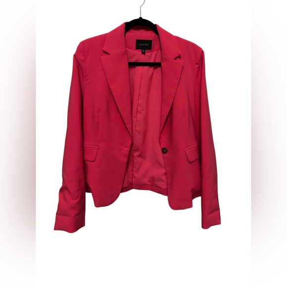 Love Tree Women's Bright Pink Suit Jacket - Picture 1 of 3